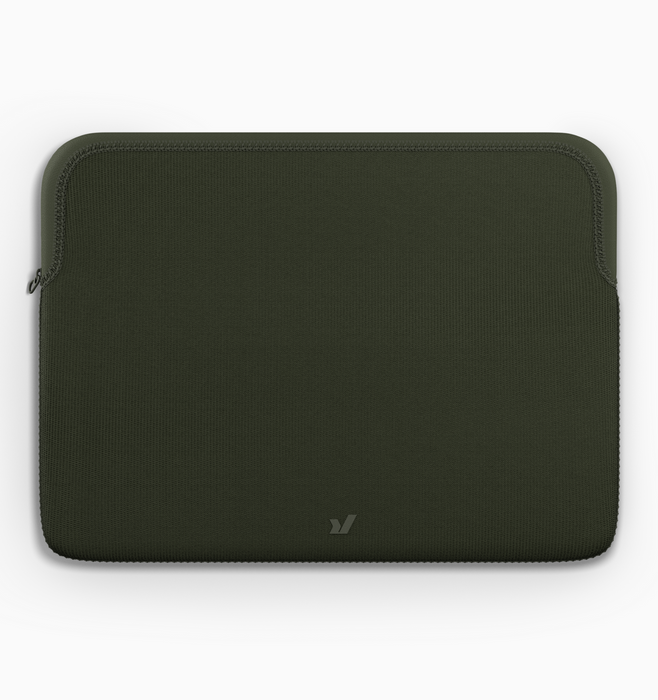 Rushfaster 13" Zippered Laptop Sleeve - Green